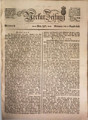 Neckar-Zeitung Mittwoch 10. August 1825