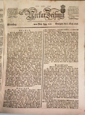 Neckar-Zeitung Dienstag 6. September 1825