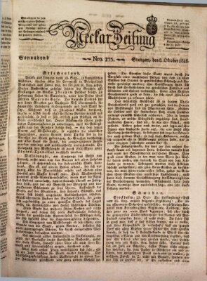 Neckar-Zeitung Samstag 8. Oktober 1825