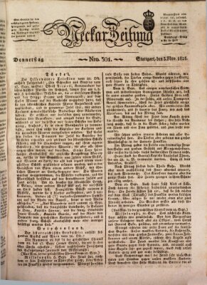 Neckar-Zeitung Donnerstag 3. November 1825