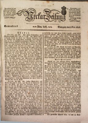 Neckar-Zeitung Samstag 5. November 1825