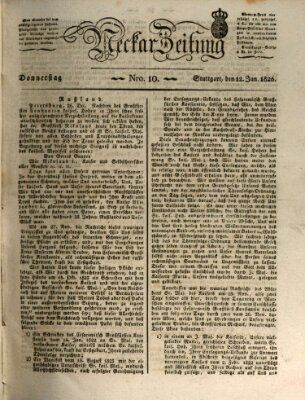 Neckar-Zeitung Donnerstag 12. Januar 1826