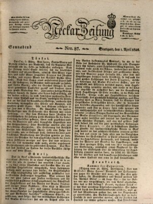 Neckar-Zeitung Samstag 1. April 1826