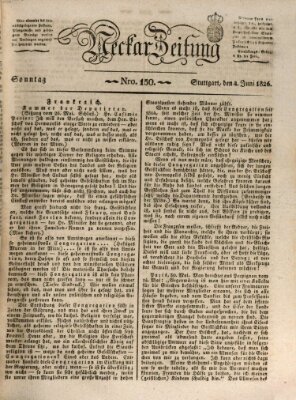 Neckar-Zeitung Sonntag 4. Juni 1826