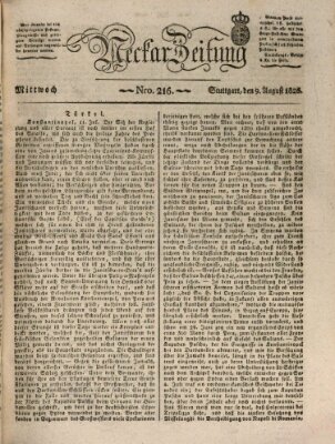 Neckar-Zeitung Mittwoch 9. August 1826