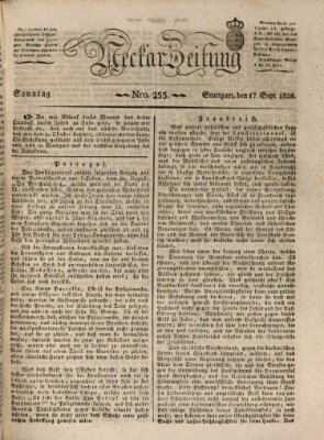 Neckar-Zeitung Sonntag 17. September 1826