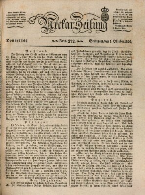 Neckar-Zeitung Donnerstag 5. Oktober 1826