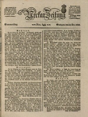Neckar-Zeitung Donnerstag 14. Dezember 1826