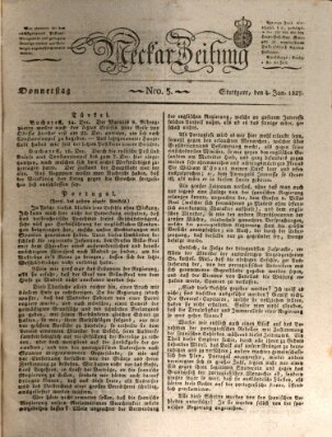 Neckar-Zeitung Donnerstag 4. Januar 1827