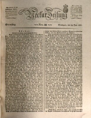 Neckar-Zeitung Dienstag 30. Januar 1827