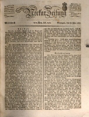Neckar-Zeitung Mittwoch 28. Februar 1827