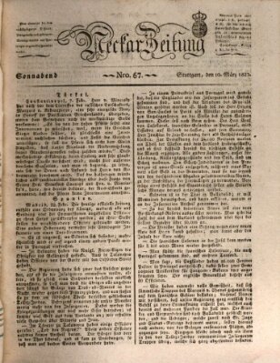 Neckar-Zeitung Samstag 10. März 1827