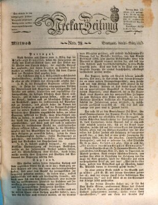 Neckar-Zeitung Mittwoch 21. März 1827