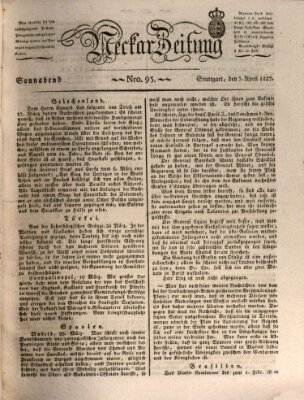 Neckar-Zeitung Samstag 7. April 1827