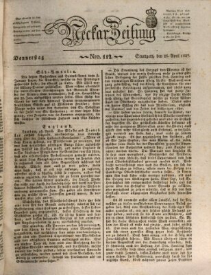 Neckar-Zeitung Donnerstag 26. April 1827