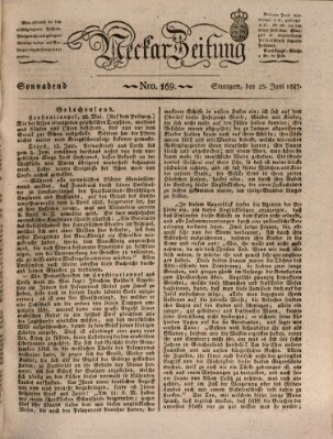 Neckar-Zeitung Samstag 23. Juni 1827
