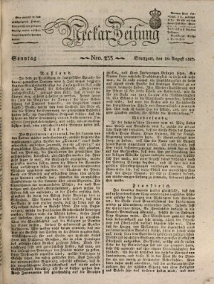Neckar-Zeitung Sonntag 26. August 1827