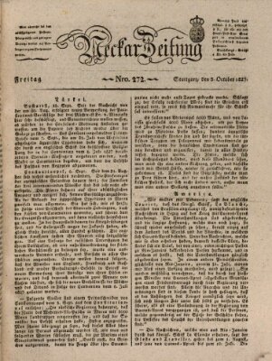 Neckar-Zeitung Freitag 5. Oktober 1827