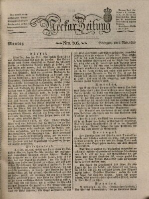 Neckar-Zeitung Montag 5. November 1827