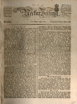 Neckar-Zeitung Dienstag 22. Januar 1828