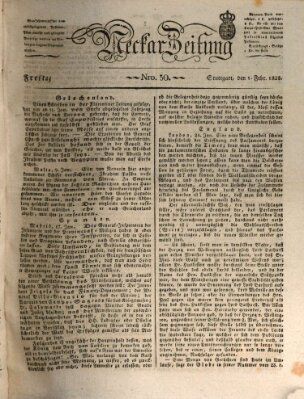 Neckar-Zeitung Freitag 1. Februar 1828