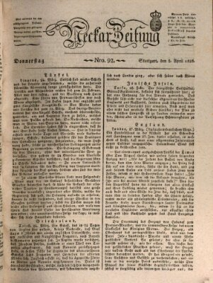 Neckar-Zeitung Donnerstag 3. April 1828