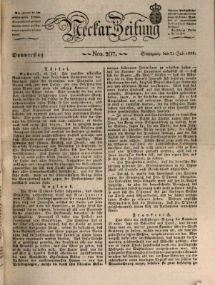 Neckar-Zeitung Donnerstag 31. Juli 1828