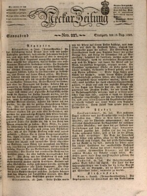 Neckar-Zeitung Samstag 16. August 1828