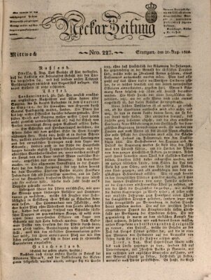 Neckar-Zeitung Mittwoch 20. August 1828
