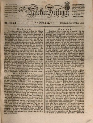 Neckar-Zeitung Mittwoch 27. August 1828