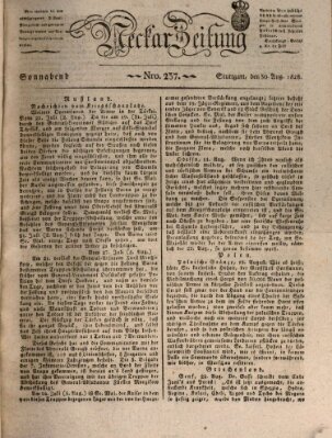 Neckar-Zeitung Samstag 30. August 1828