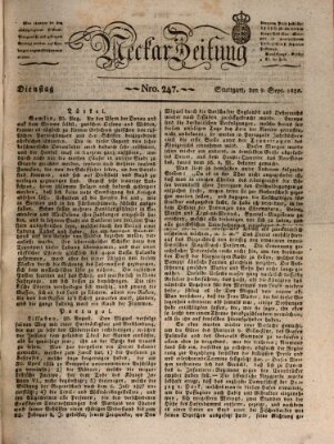 Neckar-Zeitung Dienstag 9. September 1828