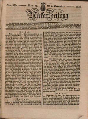 Neckar-Zeitung Montag 1. Dezember 1828