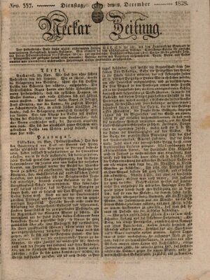 Neckar-Zeitung Dienstag 9. Dezember 1828