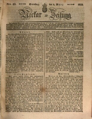 Neckar-Zeitung Dienstag 3. März 1829