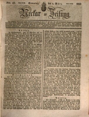 Neckar-Zeitung Sonntag 8. März 1829