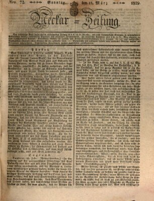 Neckar-Zeitung Sonntag 15. März 1829