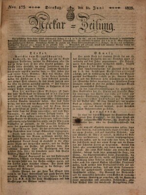 Neckar-Zeitung Dienstag 30. Juni 1829