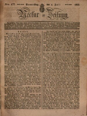 Neckar-Zeitung Donnerstag 2. Juli 1829