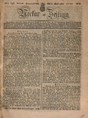 Neckar-Zeitung Samstag 5. September 1829