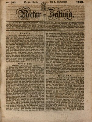 Neckar-Zeitung Donnerstag 5. November 1829