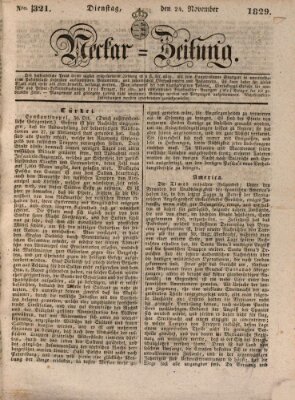 Neckar-Zeitung Dienstag 24. November 1829