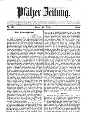 Pfälzer Zeitung Freitag 25. Oktober 1850