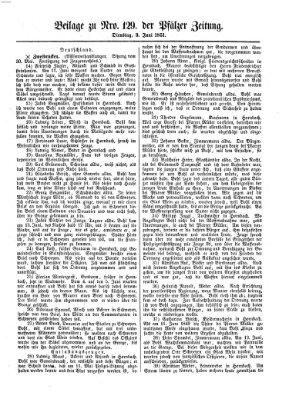 Pfälzer Zeitung Dienstag 3. Juni 1851
