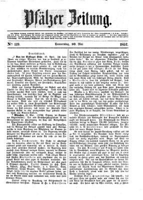 Pfälzer Zeitung Donnerstag 20. Mai 1852