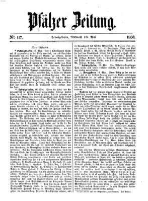 Pfälzer Zeitung Mittwoch 18. Mai 1853