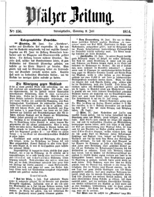 Pfälzer Zeitung Sonntag 2. Juli 1854