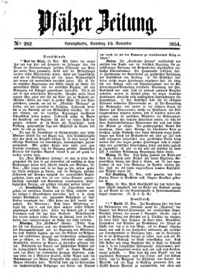 Pfälzer Zeitung Samstag 25. November 1854