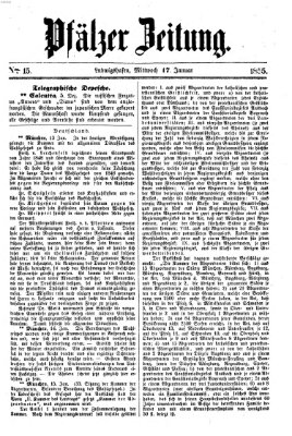 Pfälzer Zeitung Mittwoch 17. Januar 1855