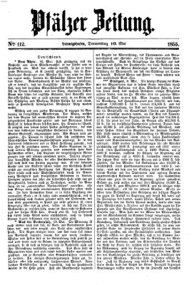 Pfälzer Zeitung Donnerstag 10. Mai 1855